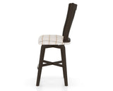 Canadel Swivel Counter Stool 7119 in OZ Fabric and 59 Davy's Grey, side view