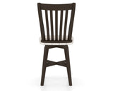 Canadel Swivel Counter Stool 7119 in OZ Fabric and 59 Davy's Grey, back view