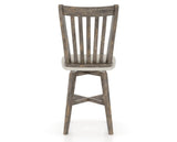 Canadel Champlain Swivel Counter Stool 7119 in TB Fabric and 08 Shadow, back view