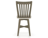 Canadel Swivel Counter Stool 7119 in TB Fabric and 08 Shadow, back view