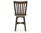Canadel Swivel Counter Stool 7119 in TB Fabric and 29 Hazelnut Washed, back view