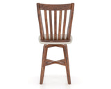 Canadel Champlain Swivel Counter Stool 7119 in TB Fabric and 33 Spice Washed, back view