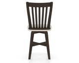 Canadel Swivel Counter Stool 7119 in TB Fabric and 59 Davy's Grey, back view