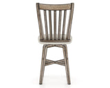 Canadel Champlain Swivel Counter Stool 7119 in TB Fabric and 72 Heritage Nature, back view