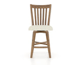 Canadel Champlain Counter Stool 7119 in Oak Washed & Fabric TW, front view