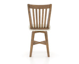 Canadel Champlain Counter Stool 7119 in Oak Washed & Fabric TW, back view
