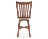 Canadel Champlain Swivel Counter Stool 7119 in TW Fabric and 33 Spice Washed, back view