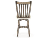 Canadel Champlain Swivel Counter Stool 7119 in TW Fabric and 72 Heritage Nature, back view