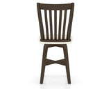 Canadel Swivel Counter Stool 7119 in YJ Faux Leather and 29 Hazelnut Washed, back view