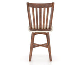 Canadel Champlain Swivel Counter Stool 7119 in YJ Faux Leather and 33 Spice Washed, back view