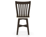 Canadel Swivel Counter Stool 7119 in YJ Faux Leather and 59 Davy's Grey, back view