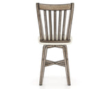 Canadel Champlain Swivel Counter Stool 7119 in YJ Faux Leather and 72 Heritage Nature, back view