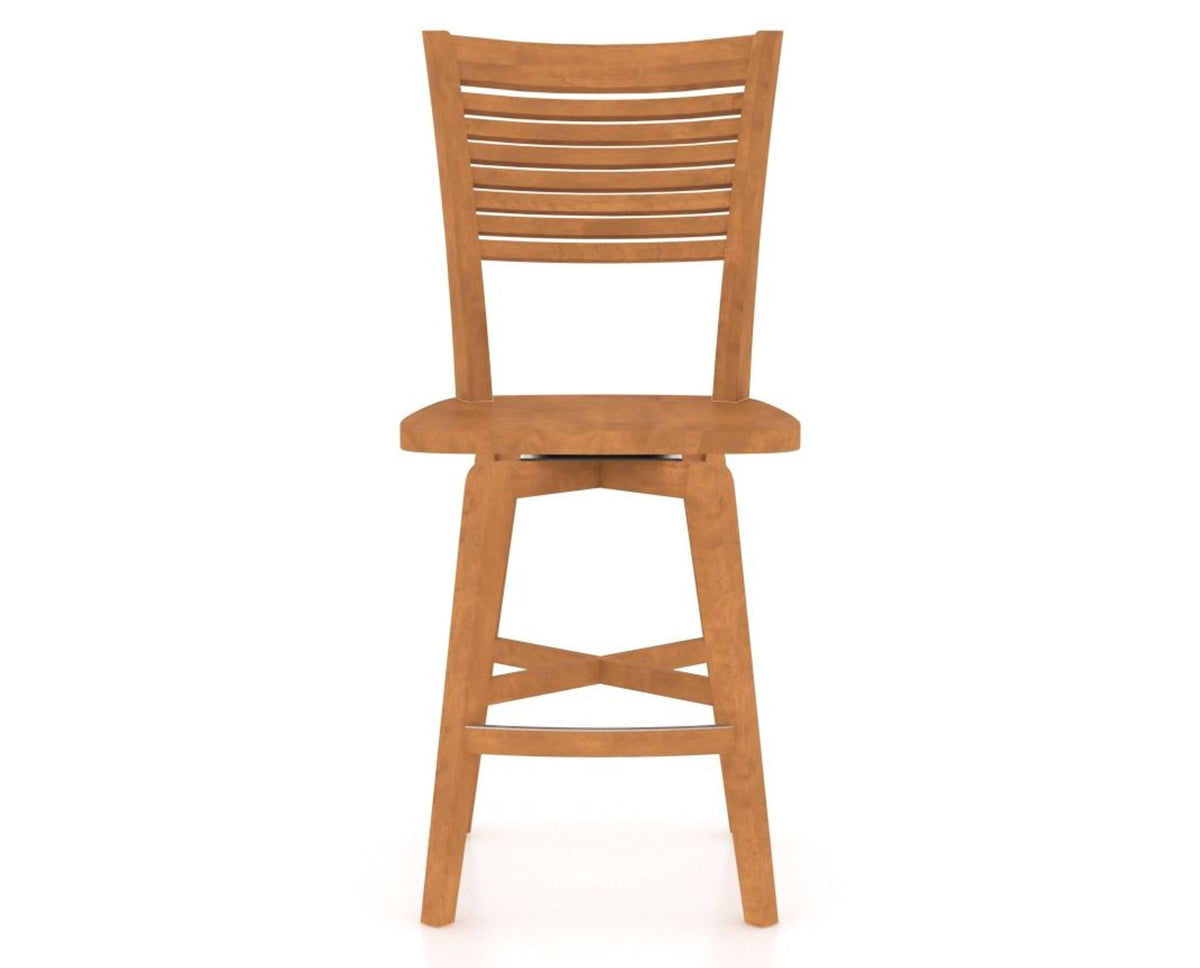 Canadel Swivel Counter Stool 7229 in Honey Washed, front view