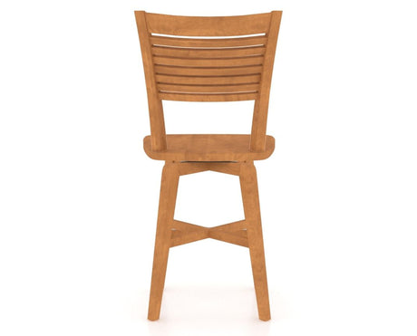 Canadel Swivel Counter Stool 7229 in Honey Washed, back view