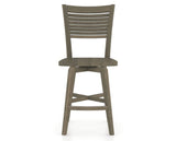 Canadel Swivel Counter Stool 7229 in Wood Seat and 08 Shadow, front view