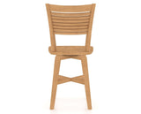 Canadel Swivel Counter Stool 7229 in Wood Seat and 20 Caramel Washed, back view