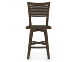 Canadel Swivel Counter Stool 7229 in Wood Seat and 29 Hazelnut Washed, front view