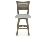 Canadel Swivel Counter Stool 7229 in 7C Fabric and 08 Shadow, front view