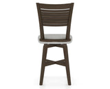 Canadel Swivel Counter Stool 7229 in 7C Fabric and 29 Hazelnut Washed, back view