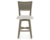 Canadel Swivel Counter Stool 7229 in FP Crypton® and 08 Shadow, front view