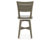 Canadel Swivel Counter Stool 7229 in FP Crypton® and 08 Shadow, back view