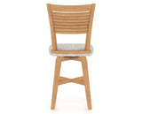 Canadel Swivel Counter Stool 7229 in FP Crypton® and 20 Caramel Washed, back view