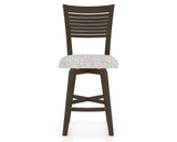 Canadel Swivel Counter Stool 7229 in FP Crypton® and 29 Hazelnut Washed, front view
