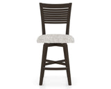 Canadel Swivel Counter Stool 7229 in FP Crypton® and 59 Davy's Grey, front view