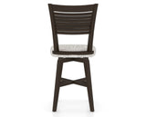 Canadel Swivel Counter Stool 7229 in FP Crypton® and 59 Davy's Grey, back view