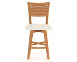 Canadel Swivel Counter Stool 7229 in FT InsideOut® and 01 Honey Washed, front view
