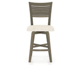 Canadel Swivel Counter Stool 7229 in FT InsideOut® and 08 Shadow, front view