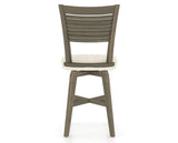 Canadel Swivel Counter Stool 7229 in FT InsideOut® and 08 Shadow, back view