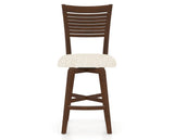 Canadel Swivel Counter Stool 7229 in FT InsideOut® and 19 Cognac Washed, front view
