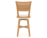 Canadel Swivel Counter Stool 7229 in FT InsideOut® and 20 Caramel Washed, back view