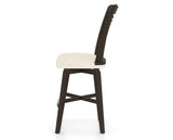 Canadel Swivel Counter Stool 7229 in FT InsideOut® and 59 Davy's Grey, side view