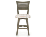 Canadel Swivel Counter Stool 7229 in OZ Fabric and 08 Shadow, front view