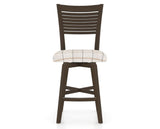 Canadel Swivel Counter Stool 7229 in OZ Fabric and 29 Hazelnut Washed, front view