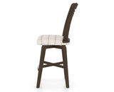 Canadel Swivel Counter Stool 7229 in OZ Fabric and 29 Hazelnut Washed, side view