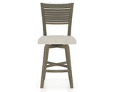 Canadel Swivel Counter Stool 7229 in TB Fabric and 08 Shadow, front view