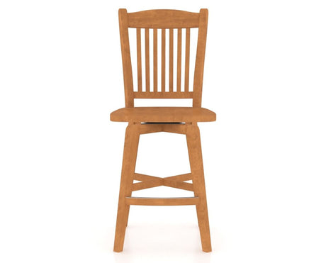 Canadel Swivel Counter Stool 7232 in Honey Washed, front view