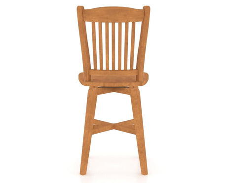 Canadel Swivel Counter Stool 7232 in Honey Washed, back view