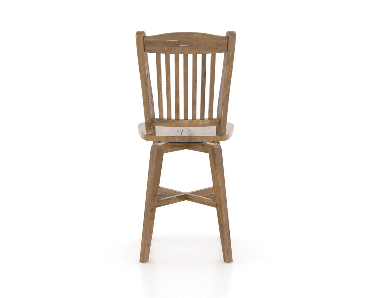 Canadel Champlain Counter Stool 7232 in Oak Washed, back view