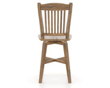 Canadel Champlain Swivel Counter Stool 7232 in Oak Washed, back view