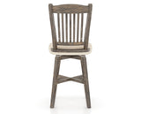 Canadel Champlain Swivel Counter Stool 7232 in 6K Sunbrella® and 08 Shadow, back view