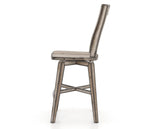 Canadel Champlain Swivel Counter Stool 7232 in Wood Seat and 72 Heritage Nature, side view