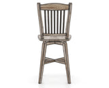 Canadel Champlain Swivel Counter Stool 7232 in Wood Seat and 72 Heritage Nature, back view