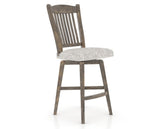 Canadel Champlain Swivel Counter Stool 7232 in FP Crypton® and 08 Shadow, three-quarter view