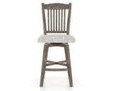 Canadel Champlain Swivel Counter Stool 7232 in FP Crypton® and 08 Shadow, front view