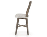 Canadel Champlain Swivel Counter Stool 7232 in FP Crypton® and 08 Shadow, side view