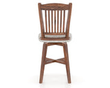 Canadel Champlain Swivel Counter Stool 7232 in FP Crypton® and 33 Spice Washed, back view